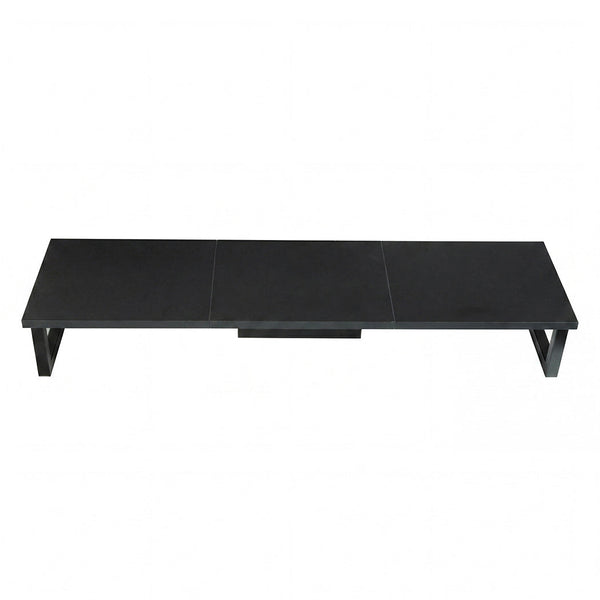 Levede Monitor Stand Dual Screen Riser Computer Desk Organiser Black Monitor Mounts & Stands