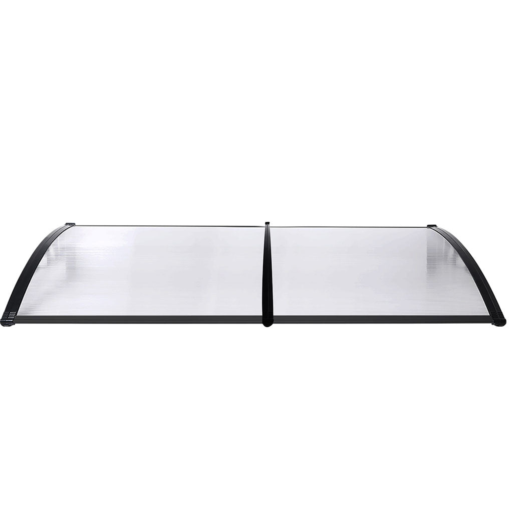Mountview Door Awning Outdoor 1M X 2.4M Transparent 1X2.4M Awning & Canopy Parts