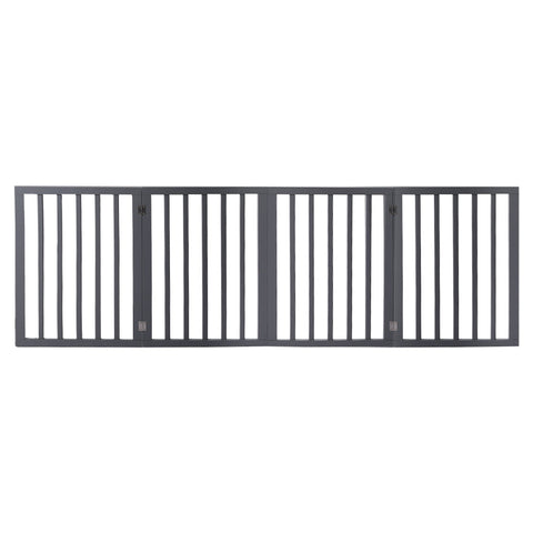 Pet Gate Dog Fence Retractable Grey 185Cm X 60.5Cm 1.8Cm Fences & Pens