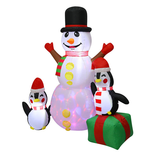 Santaco 1.8M Inflatable Christmas Snowman Led Lights Seasonal Decorations