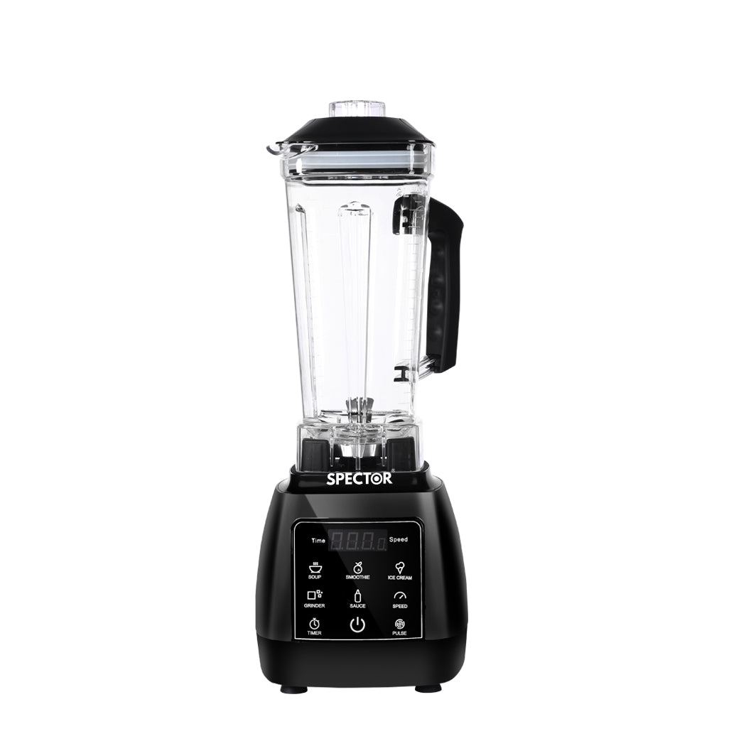 Spector 2L Commercial Blender Mixer Black Countertop Blenders