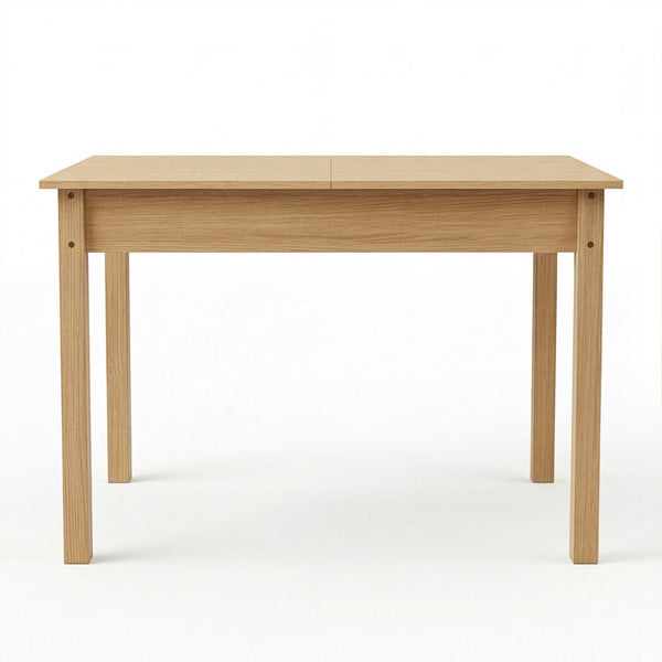 Levede Extendable Dining Table Oak Finish 4 6 Seater Wooden Kitchen 110 150Cm Dining Tables