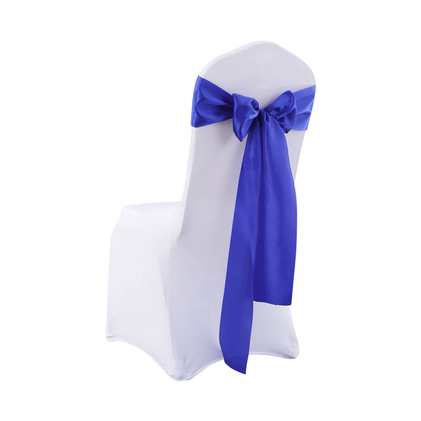 Multicoloured Chair Sashes Fabric Covers Navy Chair Covers