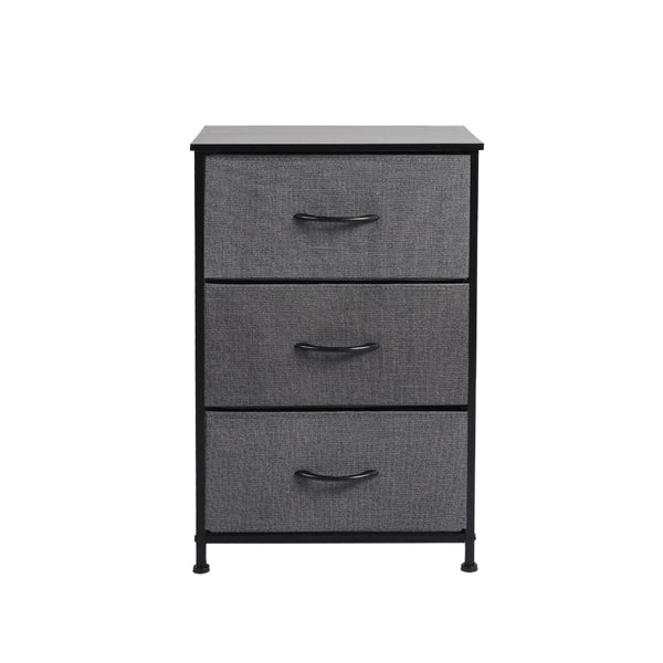 Levede Storage Cabinet Tower Chest Dark Grey Cabinets & Cupboards