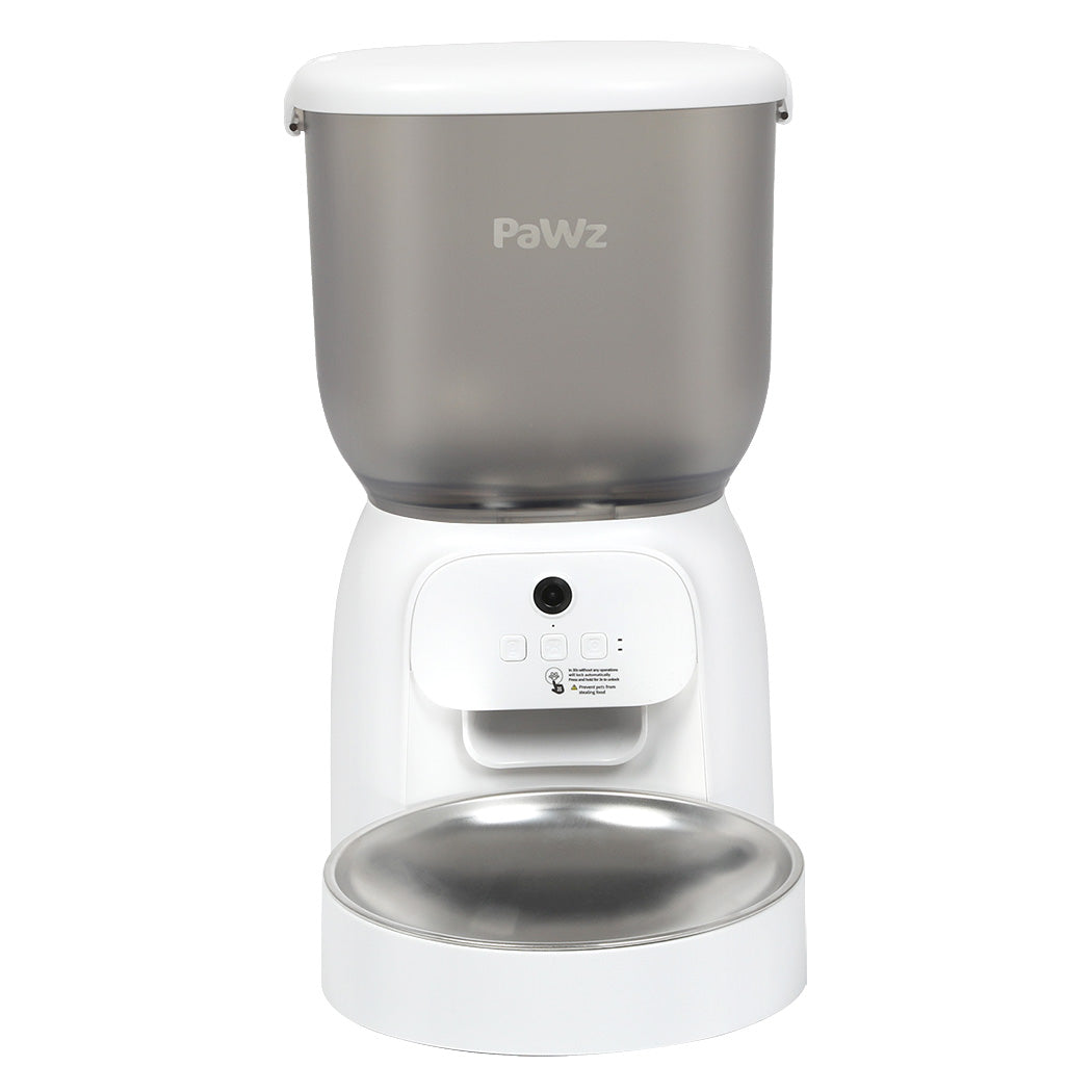 Pawz 4L Auto Pet Feeder Automatic Camera Wifi App Dog Automatic Feeders