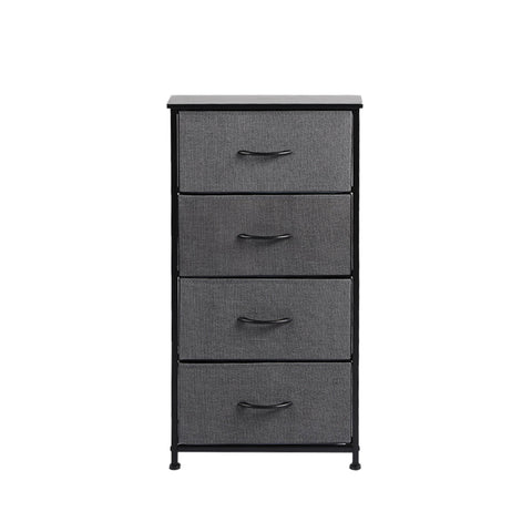 Levede Storage Cabinet Tower Chest Dark Grey Cabinets & Cupboards