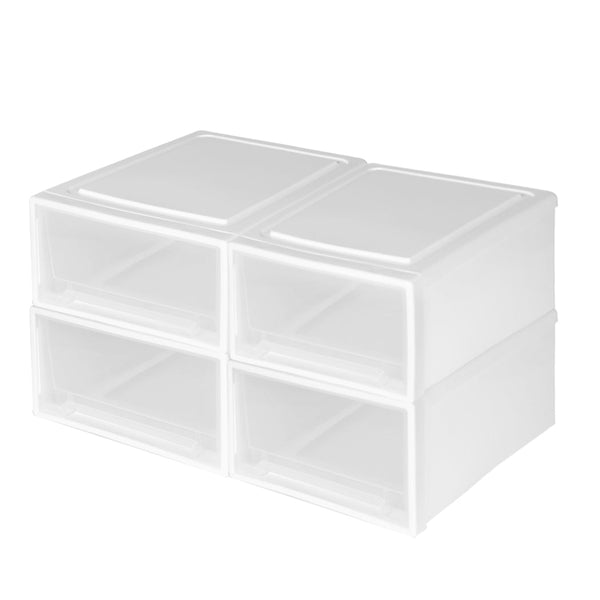 Storage Drawers Large Stackable Containers 4Pk Storage Boxes