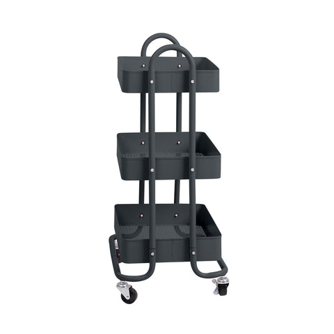 3 Tiers Kitchen Trolley Cart Grey Kitchen Carts