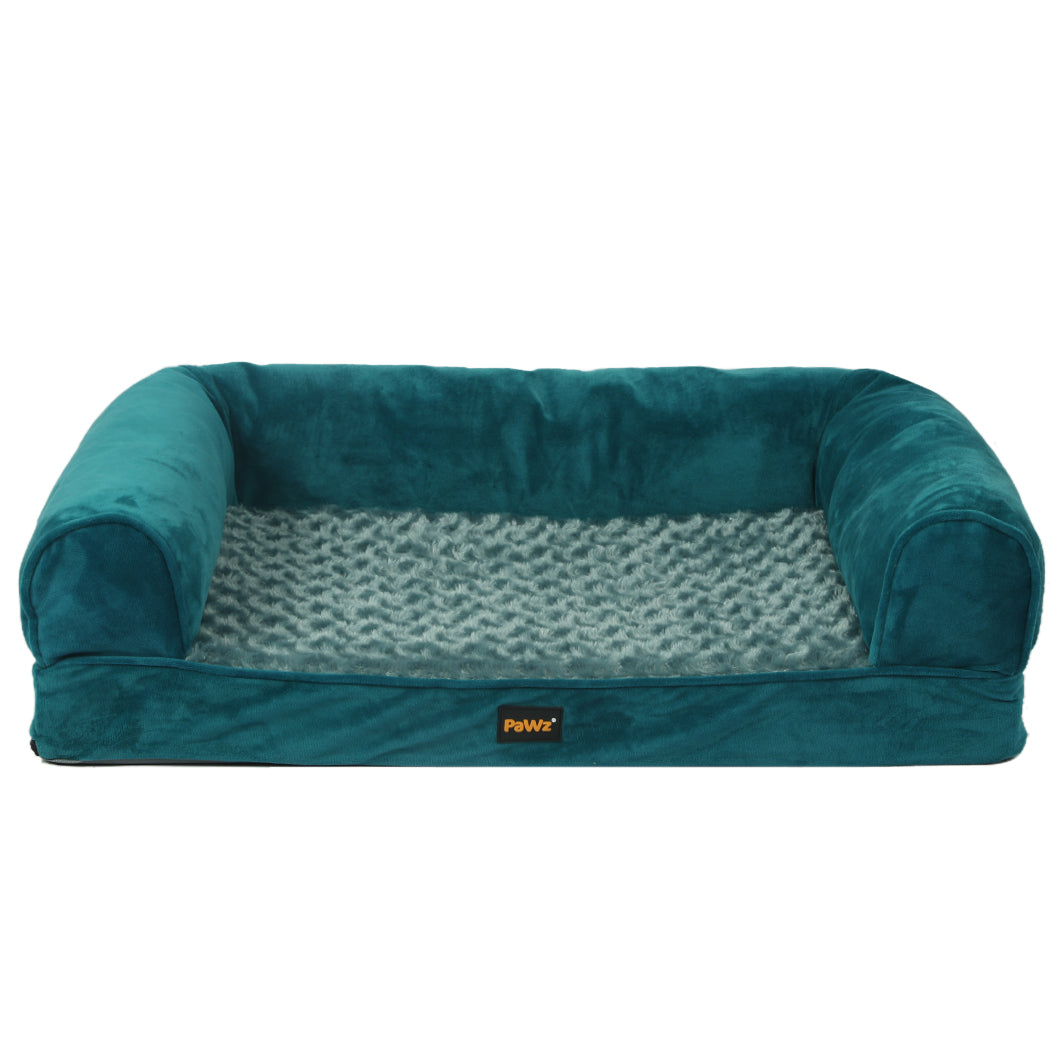 Pawz Pet Bed Sofa Dog Bedding Soft Warm L Blue Large Pet Beds