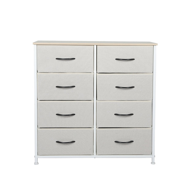 Levede Storage Cabinet Tower Chest Beige Cabinets & Cupboards