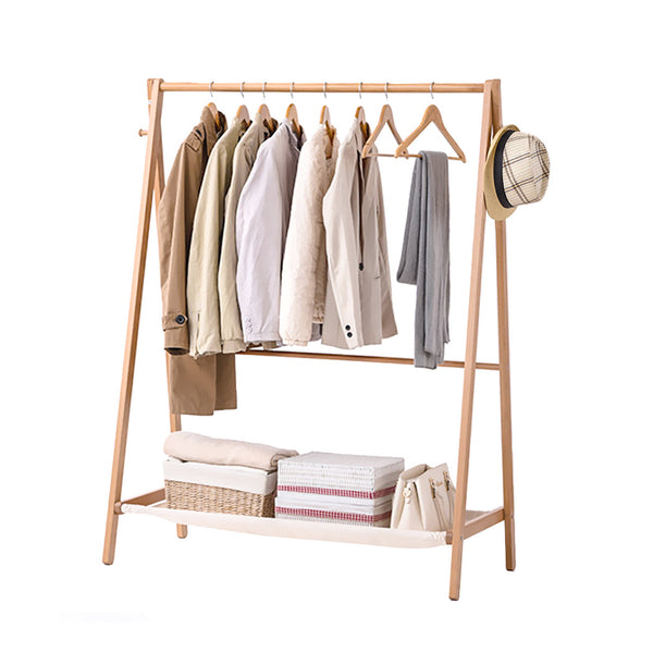 Levede Clothes Rack Wardrobe Natural Wardrobes