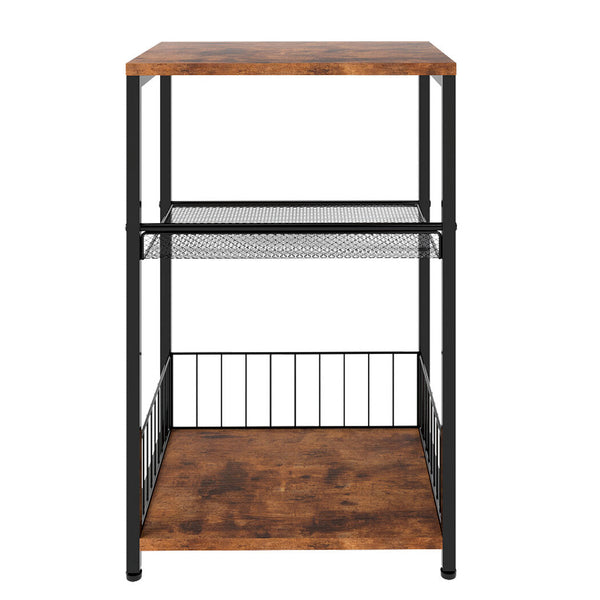 Levede Side Table 3 Tier Storage Shelf Modern Side Tables