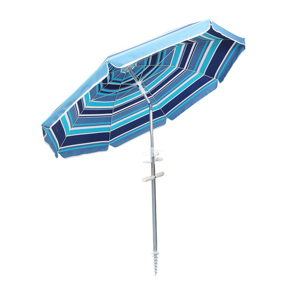 Mountview 2.2M Outdoor Sand Blue Beach Umbrellas