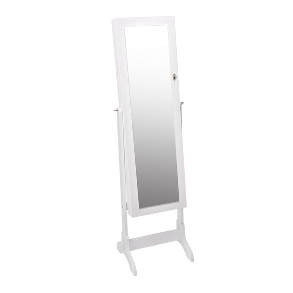 Veile Studios Levede 41.5Cm X 38Cm 155Cm Mirror Jewellery Cabinet Makeup White Jewellery Holders & Organisers