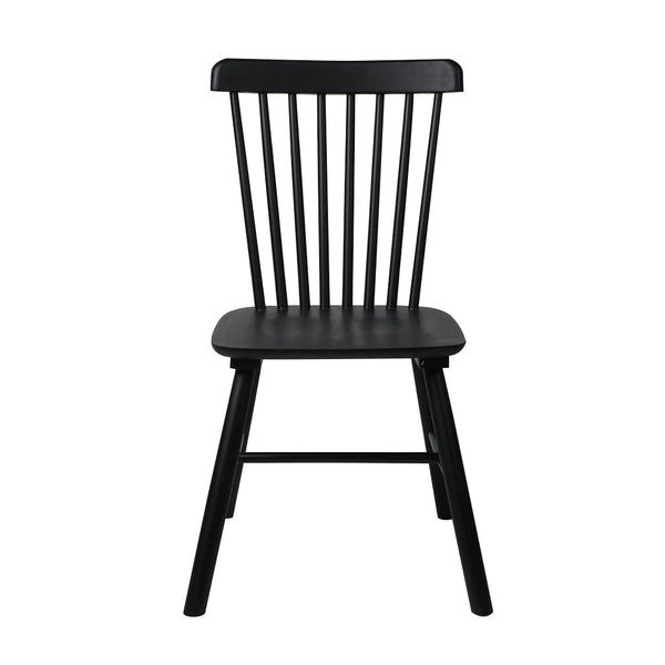 Levede 6X Kitchen Winsor Black Dining Chairs