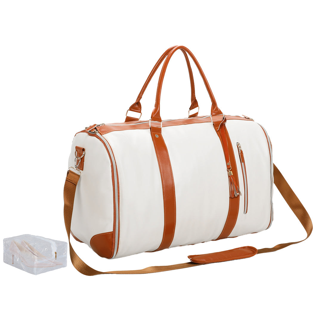 Slimbridge Hanging Suit Duffel Beige Garment Bags