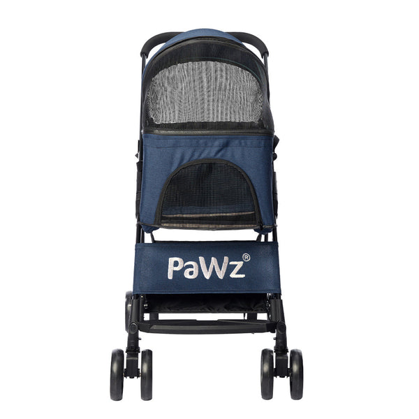Pawz Large Pet Stroller Dog Cat Carrier Blue Dog Strollers