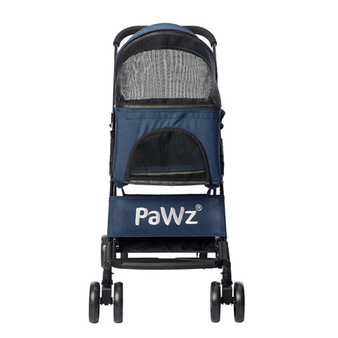 Pawz Large Pet Stroller Dog Cat Carrier Blue Dog Strollers
