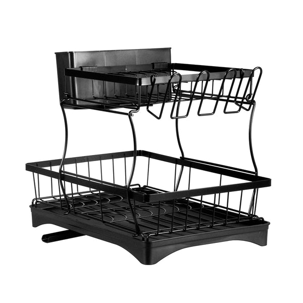 Toque Detachable Dish Drying Rack Cutlery Black Racks & Hooks