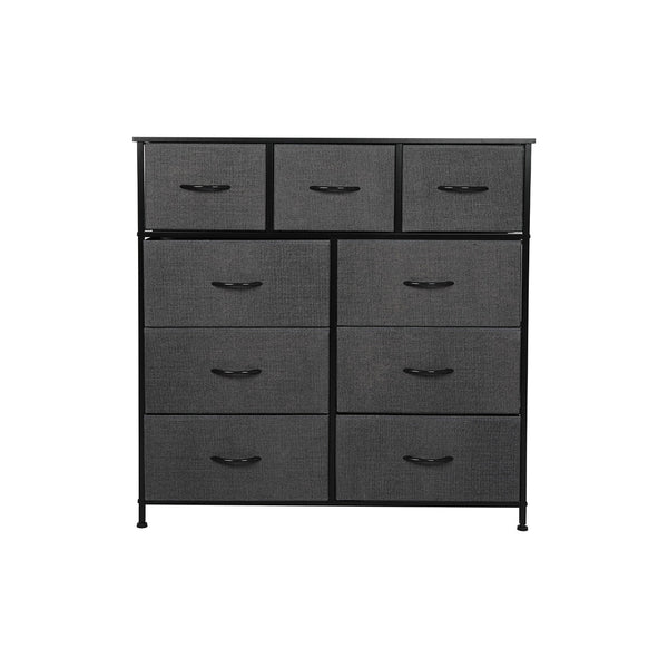Levede 9 Drawer Chest Of Drawers Storage Cabinet Organizer For Bedroom Living Room Dressers & Chests Of Drawers
