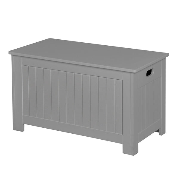 Levede Kids Toy Box Storage Chest Cabinet Grey Toy Boxes