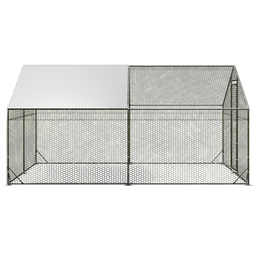 Pawz 400X300x194cm Large Metal Walk In Chicken Coop Cage Spacious And Secure Home For Poultry Poultry Cages