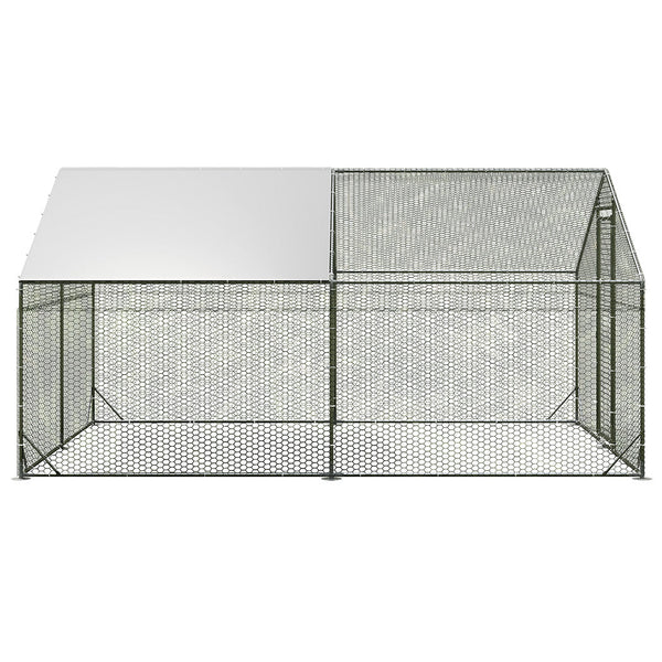 Pawz 400X300x194cm Large Metal Walk In Chicken Coop Cage Spacious And Secure Home For Poultry Poultry Cages