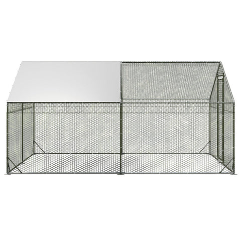 Pawz 400X300x194cm Large Metal Walk In Chicken Coop Cage Spacious And Secure Home For Poultry Poultry Cages