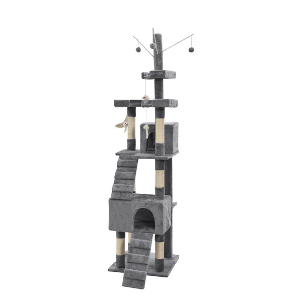 Pawz Cat Tree Scratching Post Scratcher Grey Furniture & Scratchers