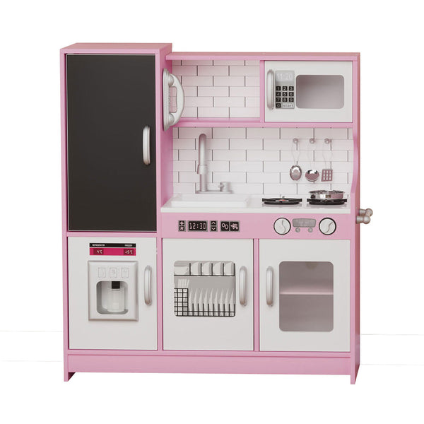 Bopeep Kids Kitchen Set Wooden Pretend Play Cooking Toy Pretend Kitchens