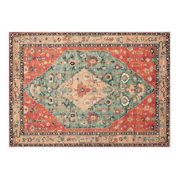 Marlow Floor Rug Vintage Polyester Washable Area Rugs