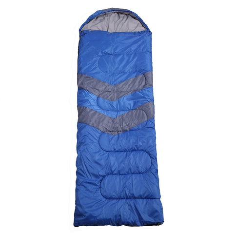 Mountview Single Sleeping Bag Outdoor Camping Thermal Waterproof Comfortable Blue Hiking Sleeping Bags