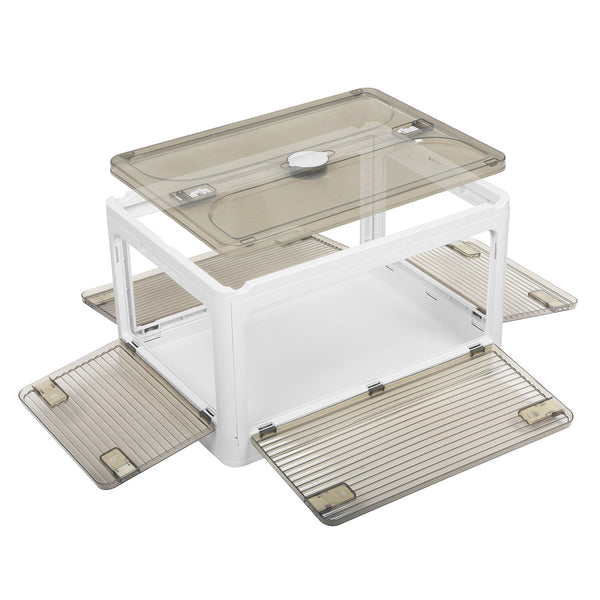 Storage Box Plastic Stackable Container L Large Storage Boxes