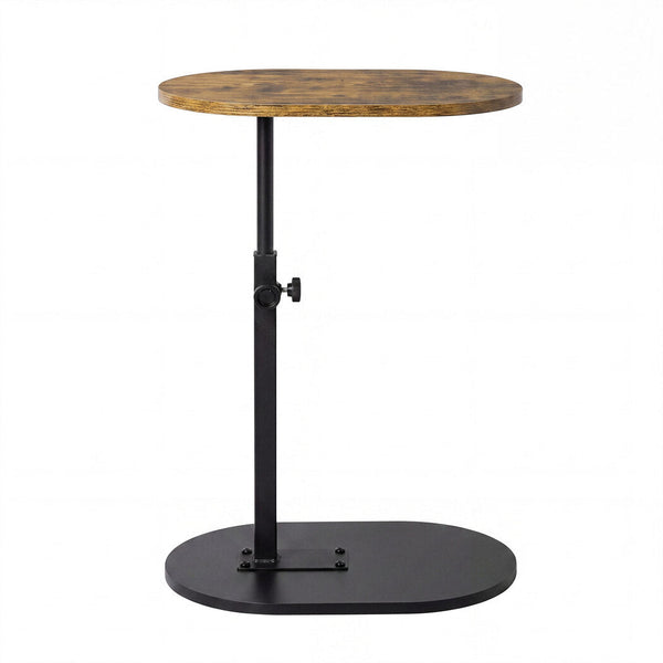 Levede C Shaped Side Table With Adjustable Height And 360 Rotating Top Side Tables