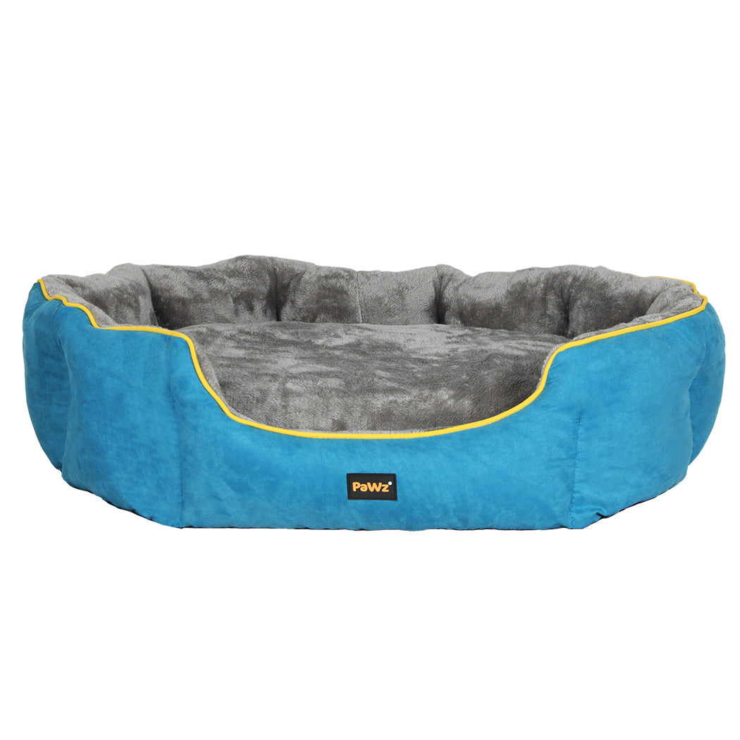 Pawz Electric Pet Heater Bed Heated M Blue Medium Pet Beds