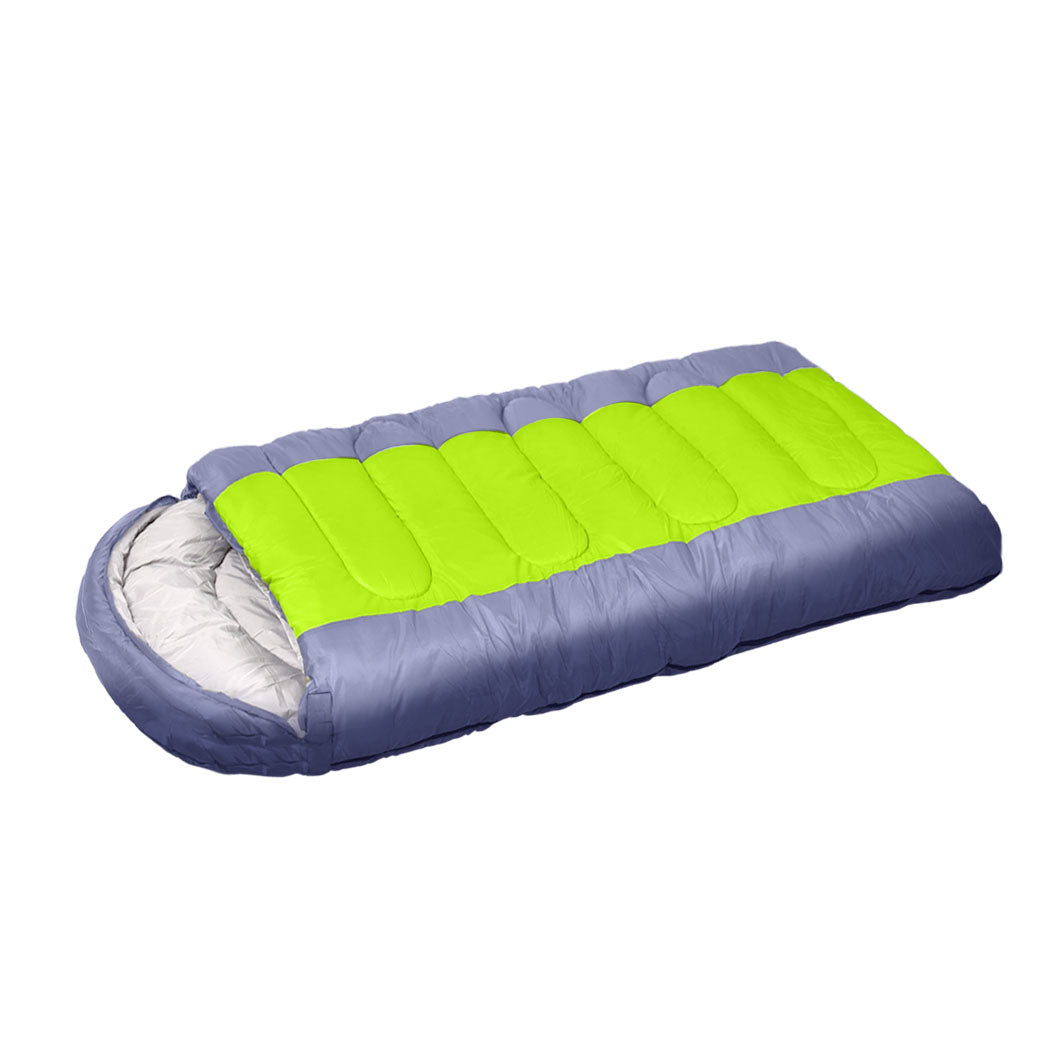 Mountview Sleeping Bag Outdoor Camping Grey Sleeping Bags