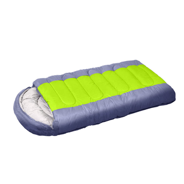 Mountview Sleeping Bag Outdoor Camping Grey Sleeping Bags