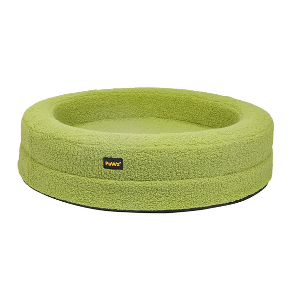 Pawz Pet Orthopedic Calming Bed Memory Foam Dog Sofa Green Pet Beds