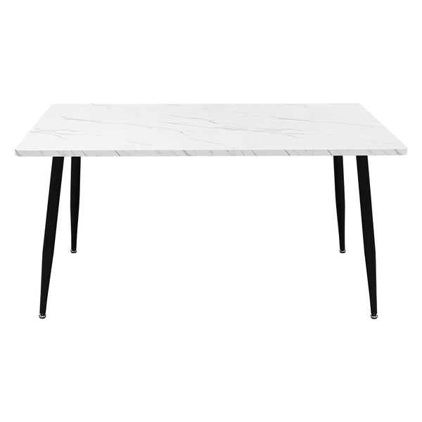 Steel Dining Table 4 6 Seater 150Cm White Dining Tables