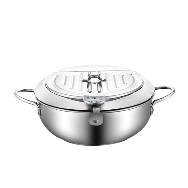 Toque 24Cm Japanese Deep Frying Pan Silver Frying & Grill Pans