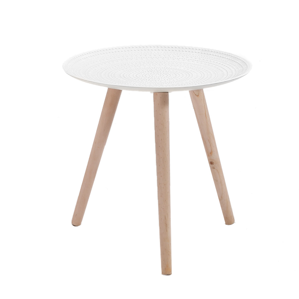 Levede Side Table Coffee Bedside End White Side Tables