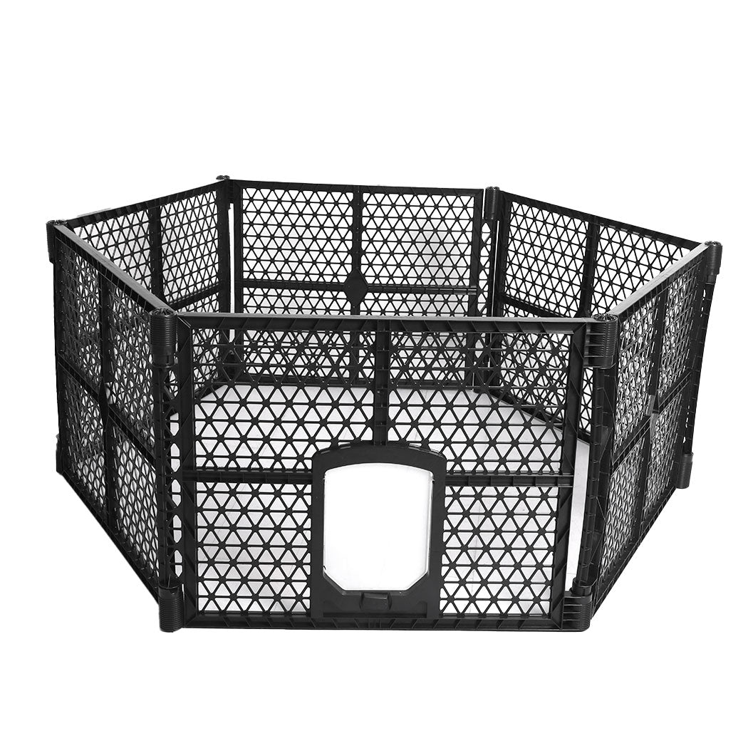 Pawz Pet Playpen Folding Dog Plastic M Medium Fences & Pens