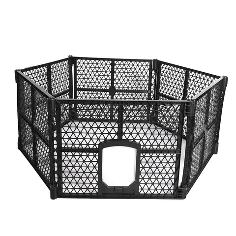Pawz Pet Playpen Folding Dog Plastic M Medium Fences & Pens
