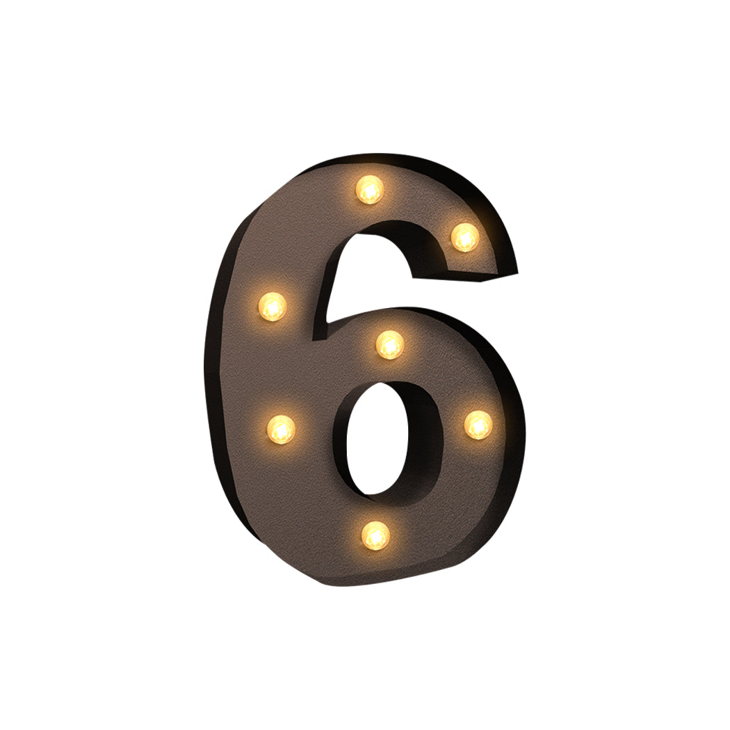 Led Metal Number Lights Free Standing Party Decorations