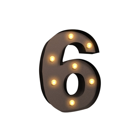 Led Metal Number Lights Free Standing Party Decorations