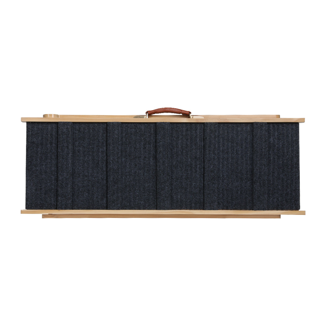 Pawz 5 Wood Adjustable Height Pet Ramp Durable And Versatile For Easy Access Pet Transport