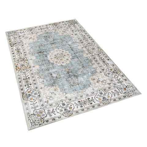 Marlow Floor Rug Short Pile Washable Vintage Carpet Soft Plush Non Slip 80X120 Rugs