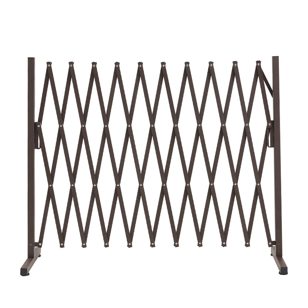 Garden Security Fence Gate Metal Brown Gates