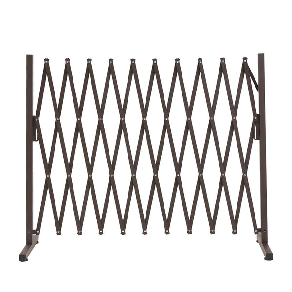 Garden Security Fence Gate Metal Brown Gates