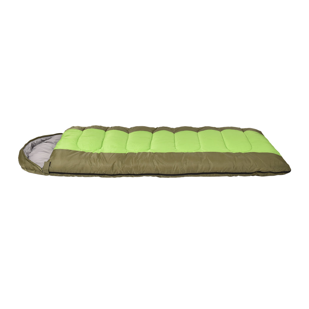 Mountview Sleeping Bag Outdoor Camping Green Sleeping Bags